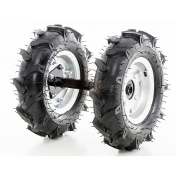 Set of 500-10 pneumatic wheels